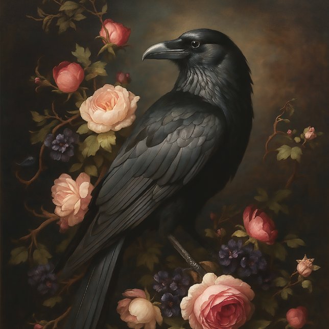 Papel De Seda Raven Among Roses (Criador carregado)
