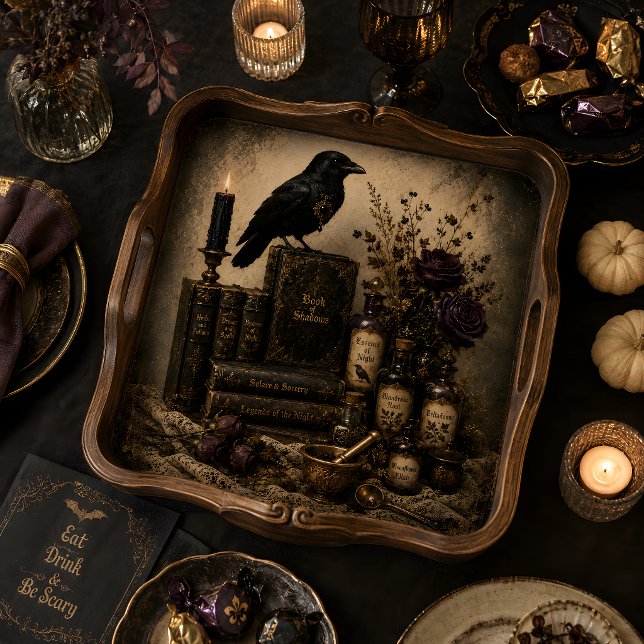 Papel de seda Raven Gothic Apothecary Spell Books  (Raven Gothic Apothecary Spell Books Purple Roses Tissue Paper)