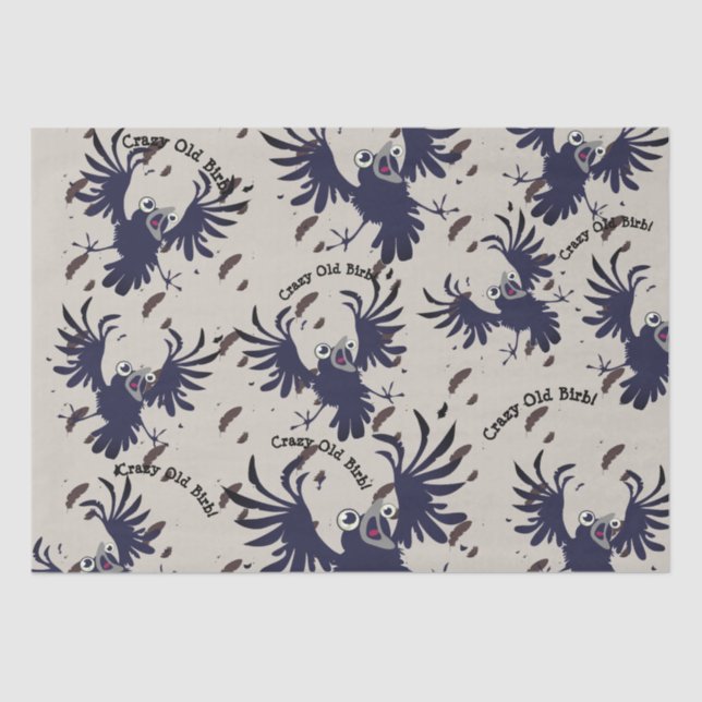 Papel De Seda Raven - Velho Nascido Louco (Frente )