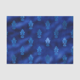 Papel De Seda Real Azul e Prata