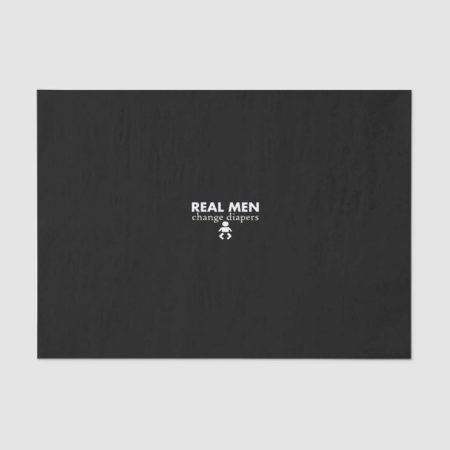 Papel De Seda real men change diapers (Frente )
