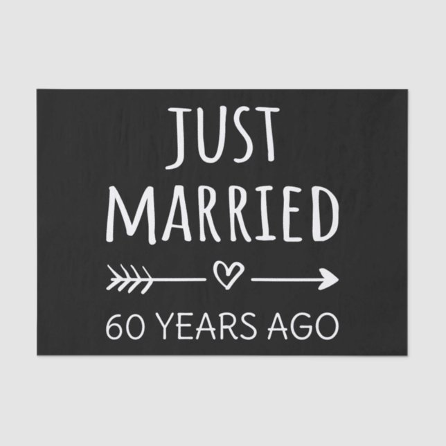 Papel De Seda Recem casados 60 Anos Atrás (Frente )