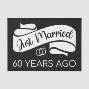 Papel De Seda Recem casados 60 Anos Atrás V