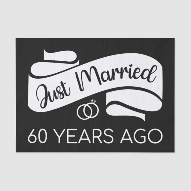 Papel De Seda Recem casados 60 Anos Atrás V (Frente )