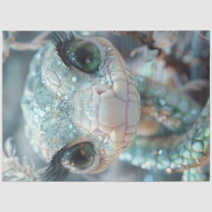 Papel De Seda Recolher Shimmering - Criatura de Cobra Lizard