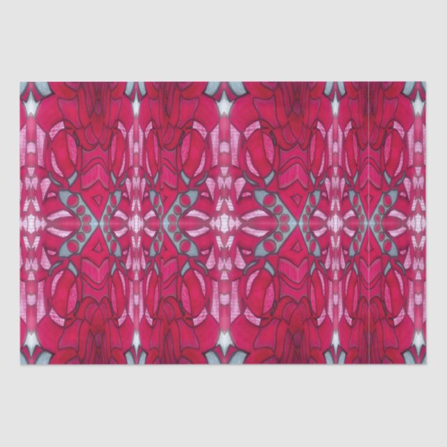 Papel De Seda Red and blue tissue paper  (Frente )