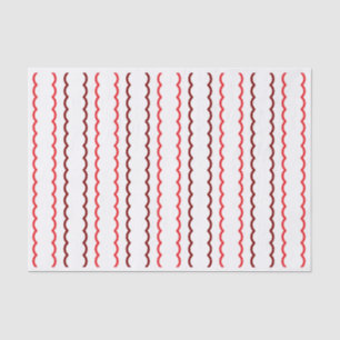 Papel De Seda Red and Burgundy Simple Scallop Strips Natal