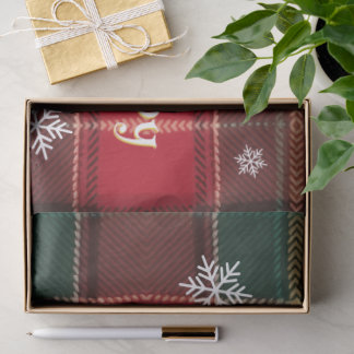 Papel De Seda Red And Green Holiday Plaid