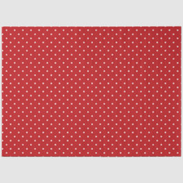 Papel De Seda Red and White Polka Dot Tissue Paper