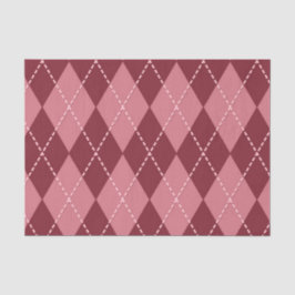 Papel De Seda Red Argyle (Design 42 Série Vermelha)