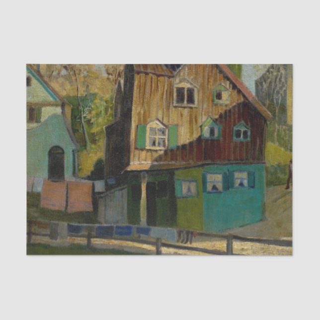 Papel De Seda Red Bedding by Grant Wood (Frente )