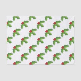 Papel De Seda Red Berry Holly