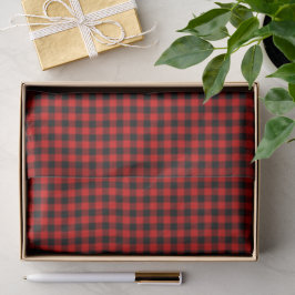 Papel De Seda Red Black Buffalo Lumberjack Check Natal