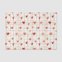 Red Cream Hearts Abstrato