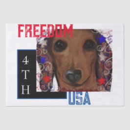 Papel De Seda Red Dachshund