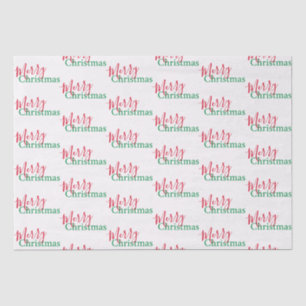 Papel De Seda Red e Green Felry Natal Tradicional