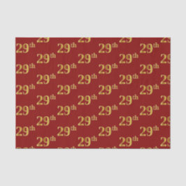 Papel De Seda Red, Faux Dourado 29º (29º) Evento