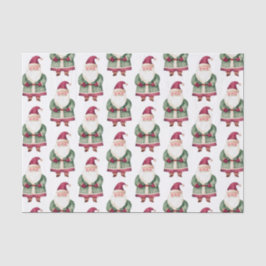 Papel De Seda Red Green Christmas Papai Noel