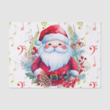 Red Green Music Notes e Papai Noel