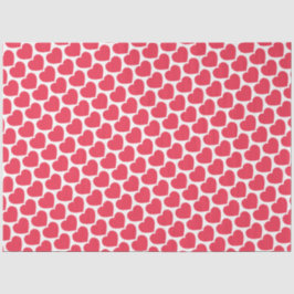 Papel De Seda Red Hearts Modern Sweet Love Notes Fun