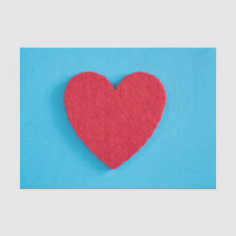 Papel De Seda Red Love Heart