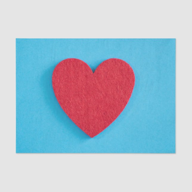 Papel De Seda Red Love Heart (Frente )