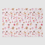 Papel De Seda Red Pink Christmas Santa Claus Reindeer Wonderland<br><div class="desc">Esta design de capricho apresenta uma ilustração deliciosa e divertida dos amados elementos do Natal,  lindamente reproduzida numa paleta de cor vermelha,  rosa e branca.</div>