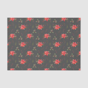 Papel De Seda Red Poinsettia - Natal