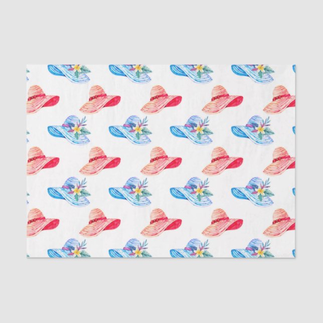 Papel De Seda Red Sun Hat (Design 10 Série Vermelha) (Frente )