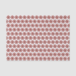 Papel De Seda Red White Pepperminton Swirl Mint Candy Natal