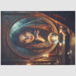 Papel De Seda Reflexão do Fortune Teller - Dissociação Mística