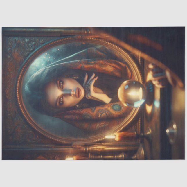 Papel De Seda Reflexão do Fortune Teller - Dissociação Mística (Frente )