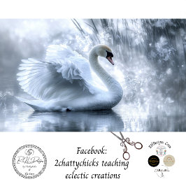 Papel De Seda Reflexão Graciosa De Pond De Swan