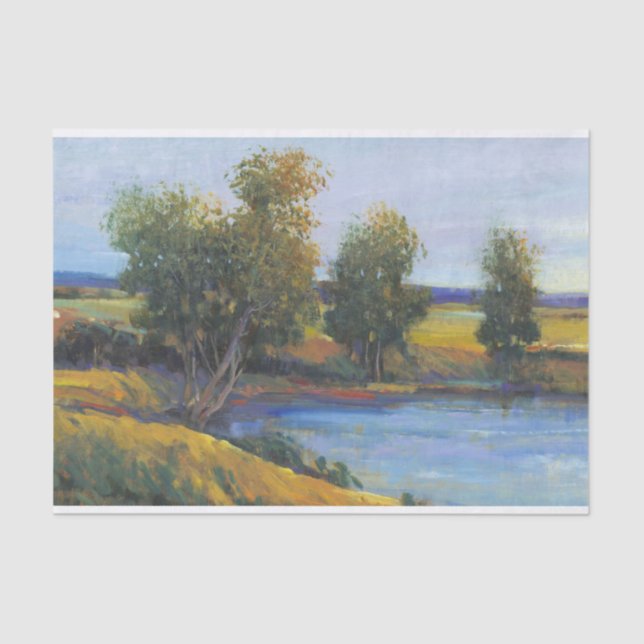 Papel De Seda Reflexão II da árvore (Frente )