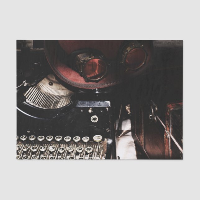 Papel De Seda Reflexões de Steampunk (Frente )