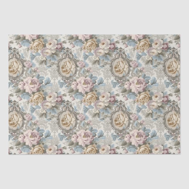 Papel De Seda Regency Era Victorian England Patterno (Frente )