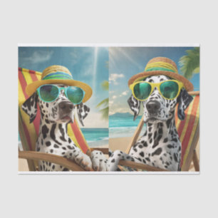 Papel De Seda Reggie Bahama & Matilda Mama, dálmatas na Vaca