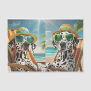 Papel De Seda Reggie Bahama & Matilda Mama, dálmatas na Vaca