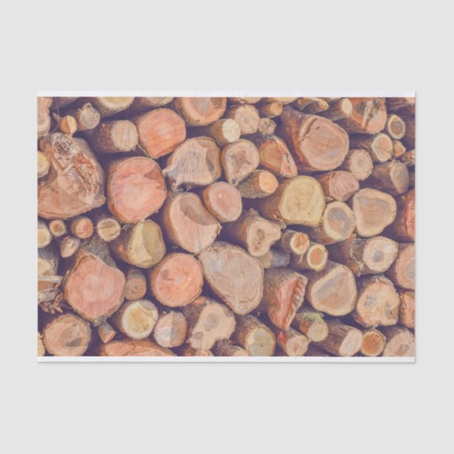 Papel De Seda Registros de madeira  (Frente )