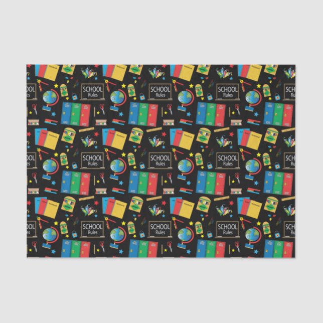 Papel De Seda Regra de Professores Escolares (Frente )