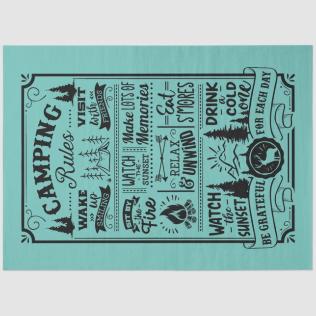 Papel De Seda Regras de Campanha (Frente )