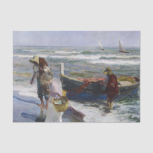 Papel De Seda Regresso da pesca, Joaquin Sorolla y Bastida