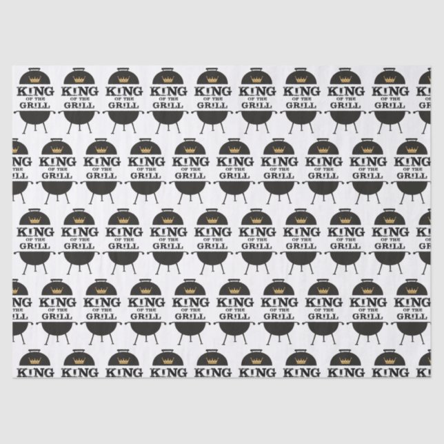 Papel De Seda Rei Da Grelha, Coroa Dourada Negra (Frente )