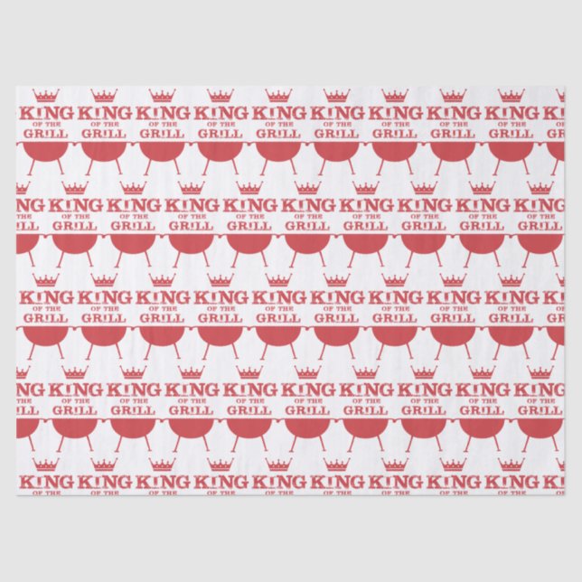 Papel De Seda Rei Da Grelha, Vermelho (Frente )