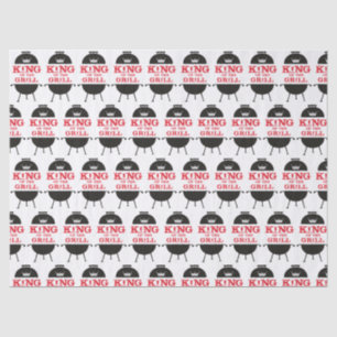 Papel De Seda Rei Da Grelha, Vermelho Branco Negro