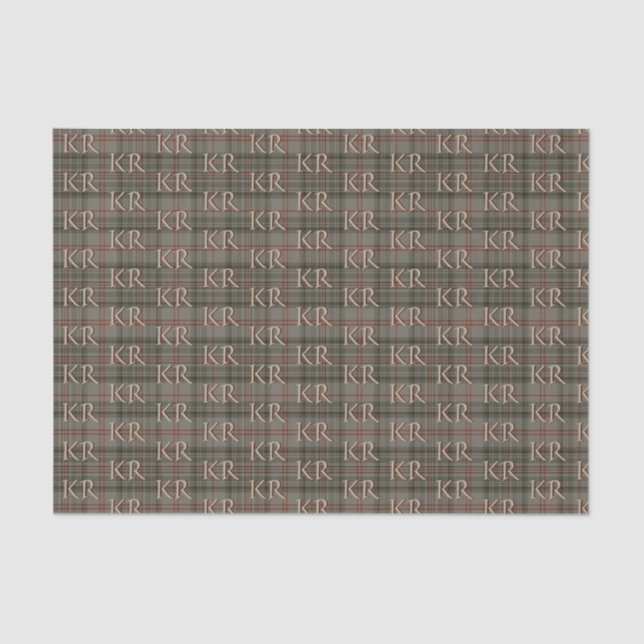 Papel De Seda Rei da Inglaterra - Balmoral Royal Tartan (Frente )