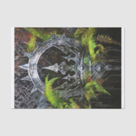 Papel De Seda Rei Guerreiro da Floresta, Coroa Prateada