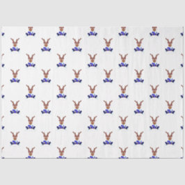 Papel De Seda Reindeador de Natal Festivo Blue Kasky