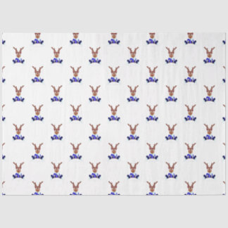 Papel De Seda Reindeador de Natal Festivo Blue Kasky