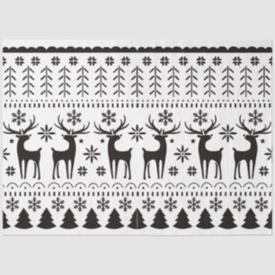 Papel De Seda Reindeer de Natal para Folk Moderno